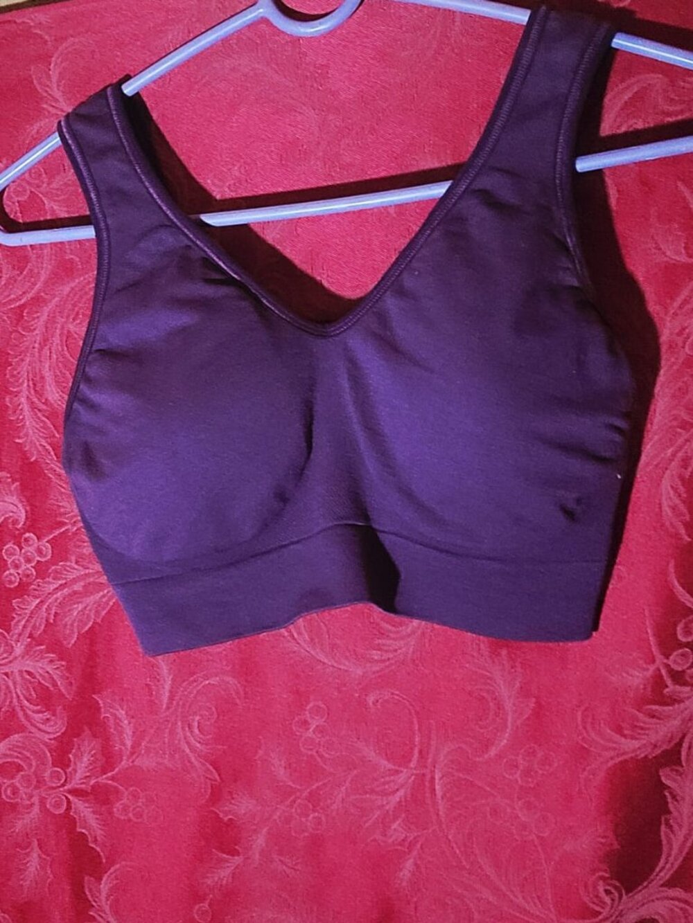 Secret Treasures Purple Seamless Sports Bra Bralette Size XXL